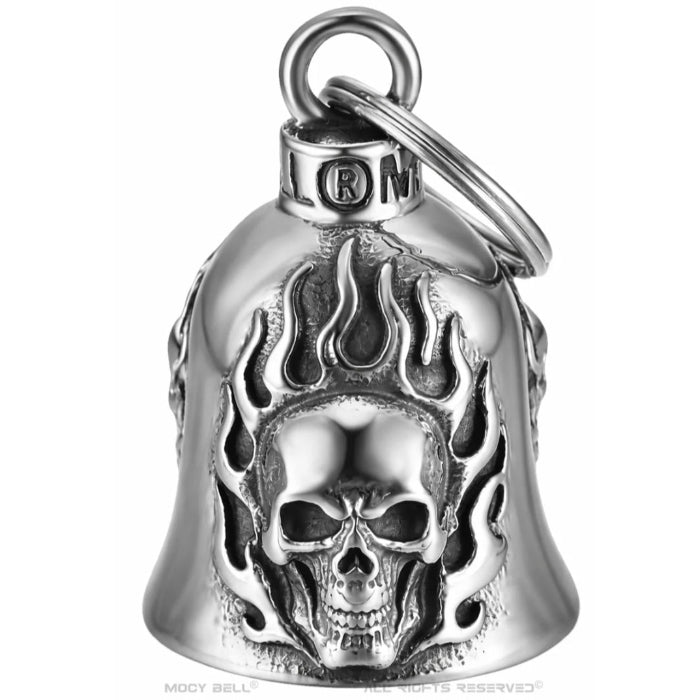 Glocke Motorrad Mocy Bell Guardian „Till The End“ – Biker-Totenkopf