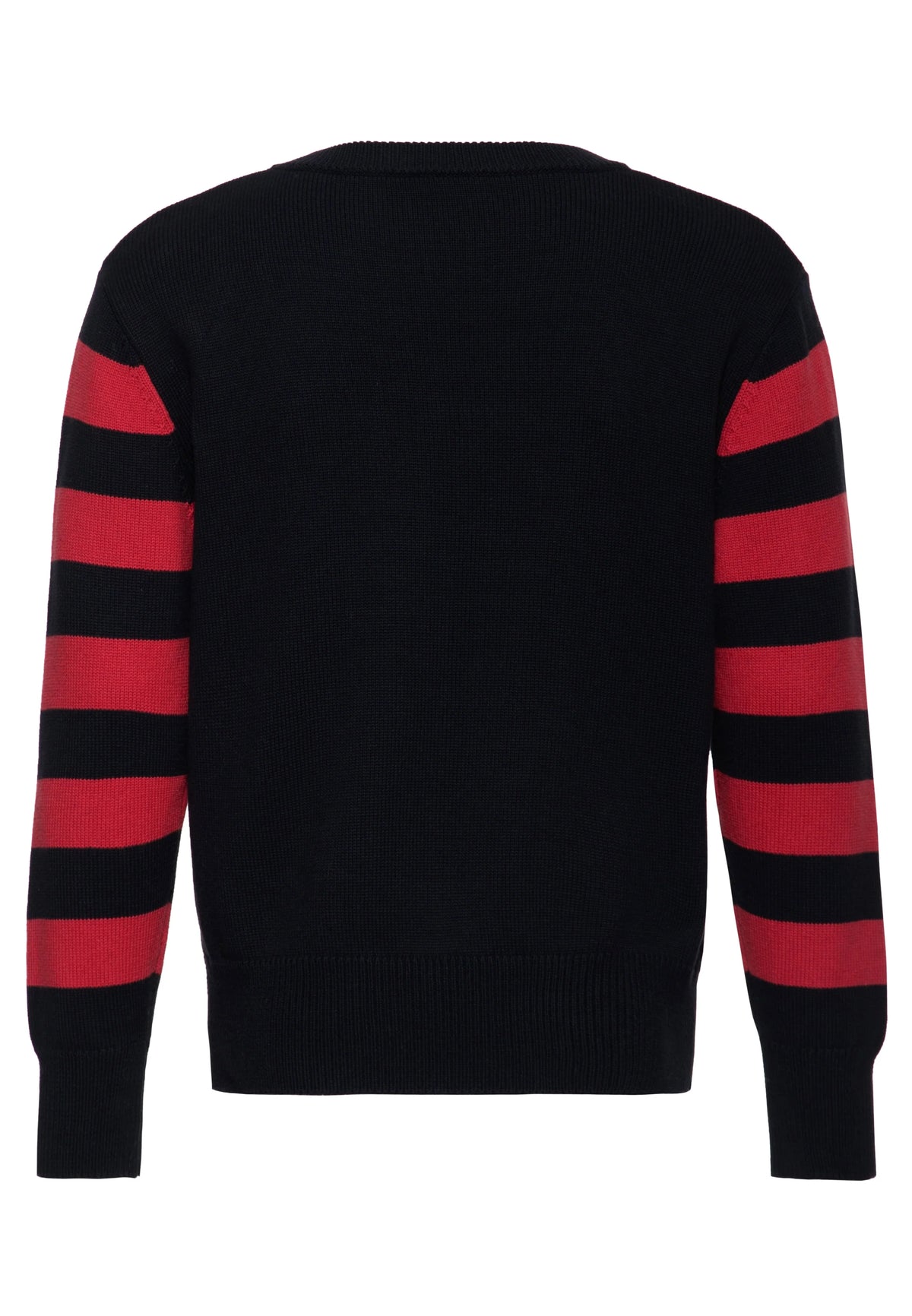 King Kerosin Herren Strickpullover "Speedway Racers" in Black & Red