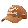 King Kerosin Herren Trucker Cap "Support Day Drinking" in Brown