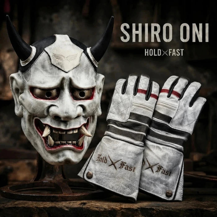 Hold Fast SHIRO ONI WEISSE LEDERHANDSCHUHE