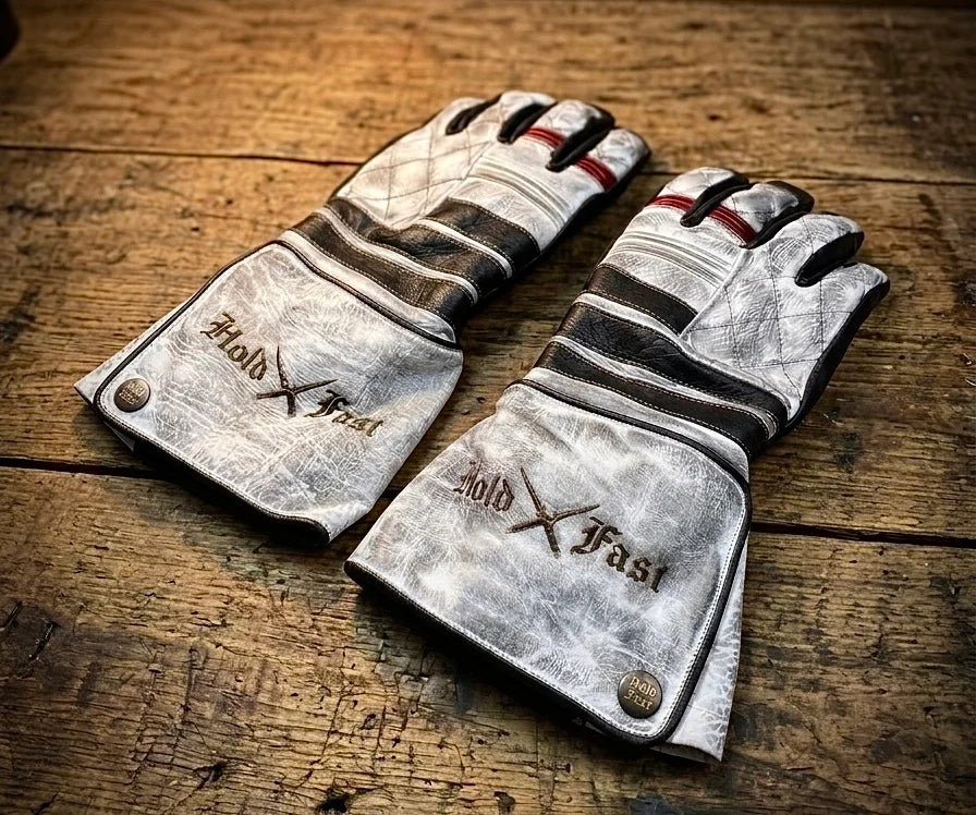 Hold Fast SHIRO ONI WEISSE LEDERHANDSCHUHE
