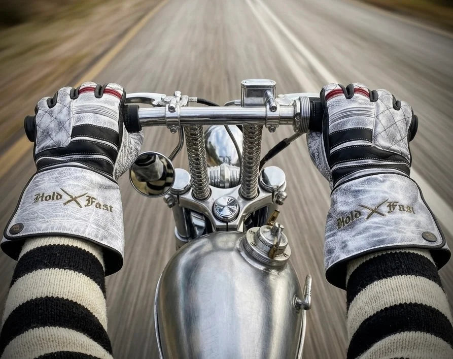 Hold Fast SHIRO ONI WEISSE LEDERHANDSCHUHE