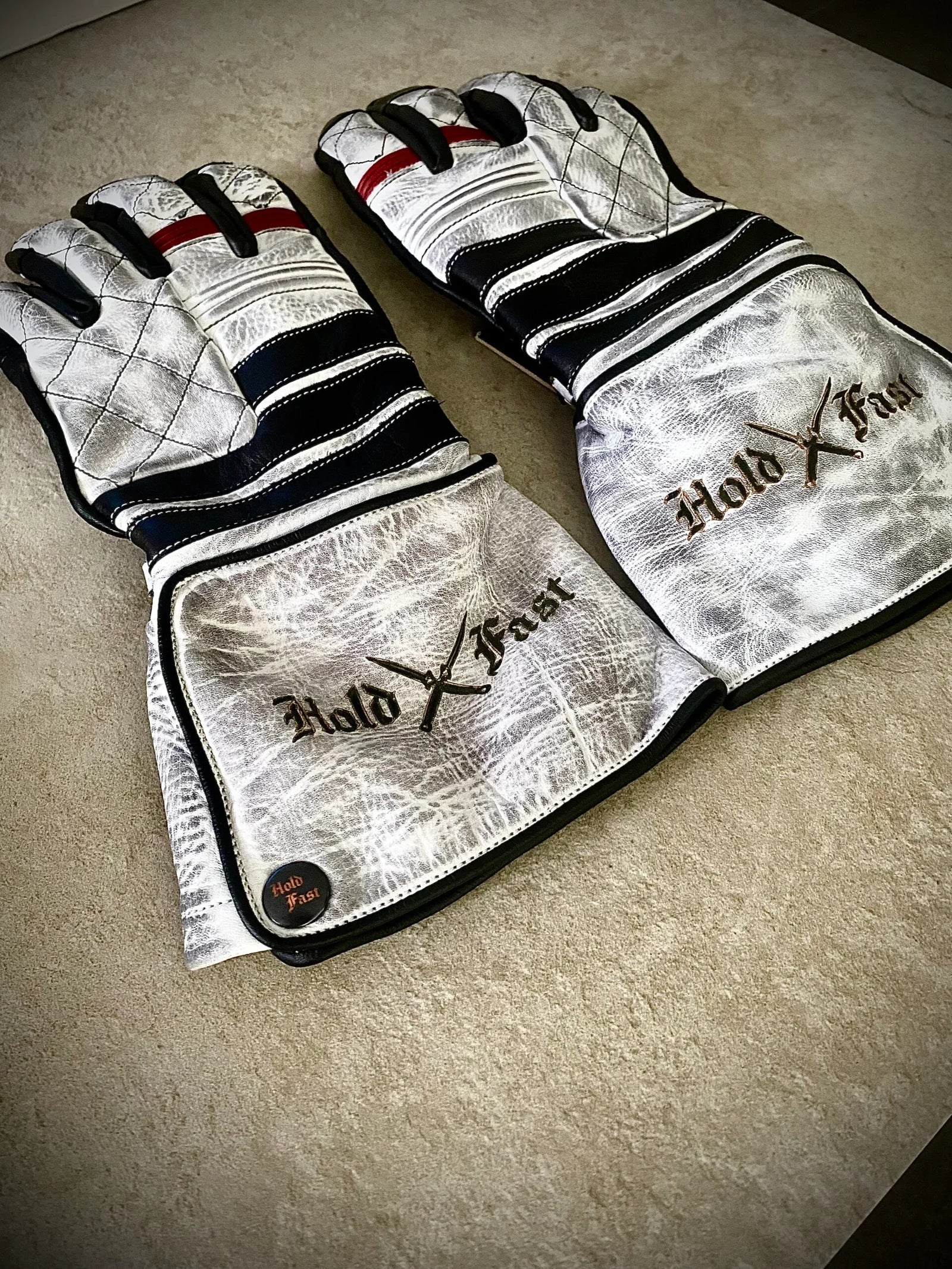 Hold Fast SHIRO ONI WEISSE LEDERHANDSCHUHE