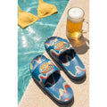 King Kerosin Badelatschen 'Titties & Beer' in Blau