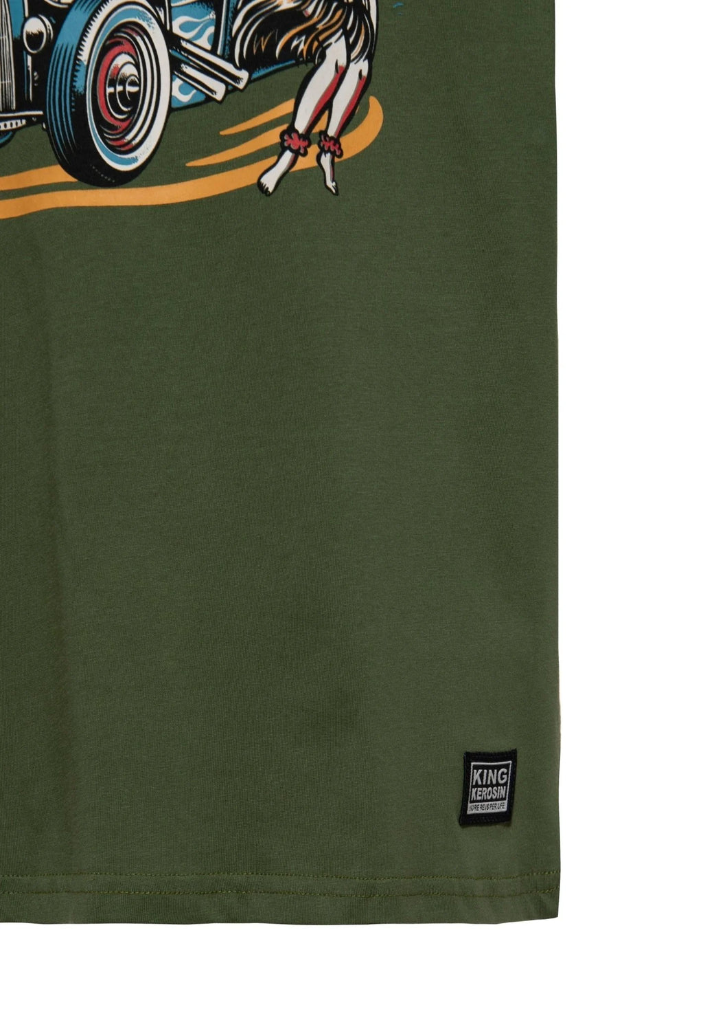 King Kerosin T-Shirt 'Tiki' in Olivgrün