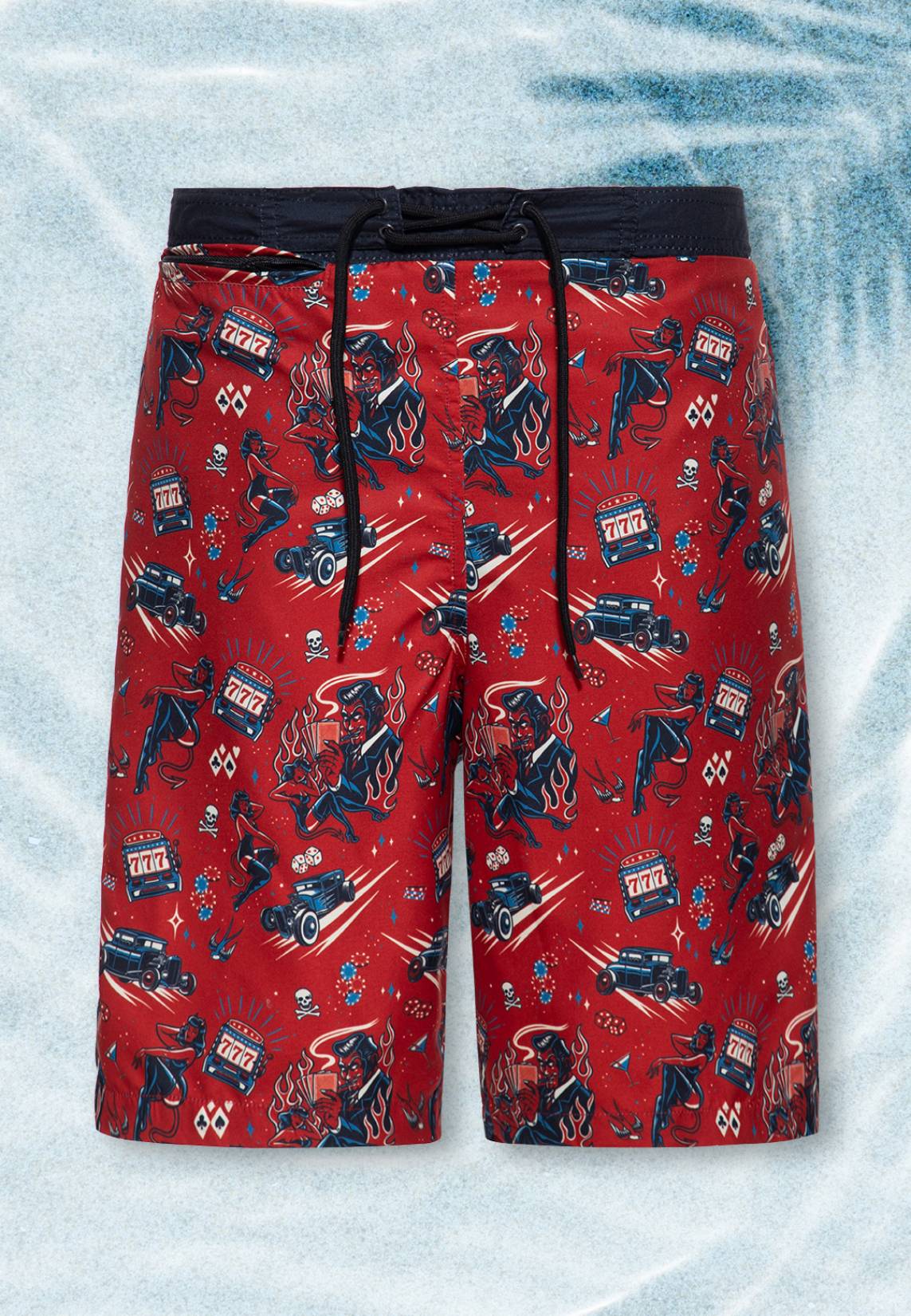 King Kerosin Badeshorts «Rockabilly Devil»