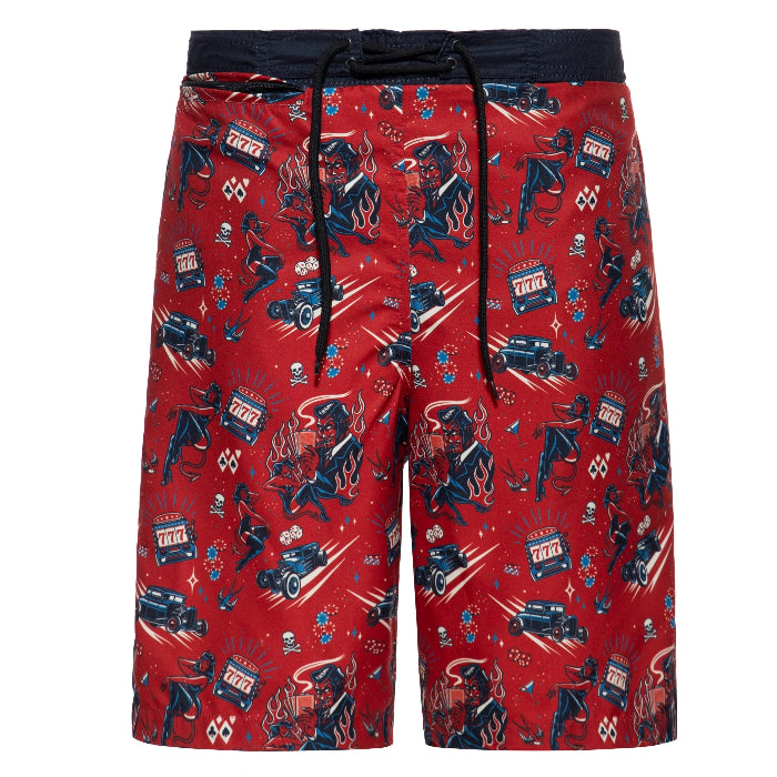 King Kerosin Badeshorts «Rockabilly Devil»