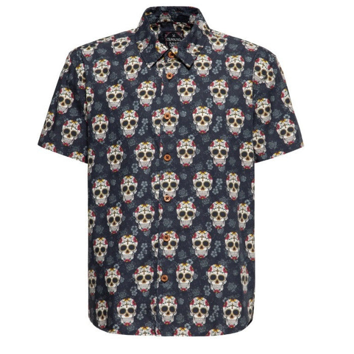 King Kerosin HEMD «CALAVERA» (schwarz)