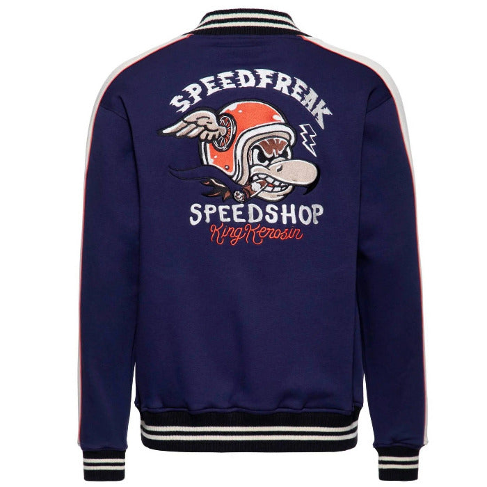 King Kerosin Herren College Jacket with piping"Speedfreak"