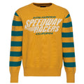 King Kerosin Herren Strickpullover "Speedway Racers" in Dark Senf
