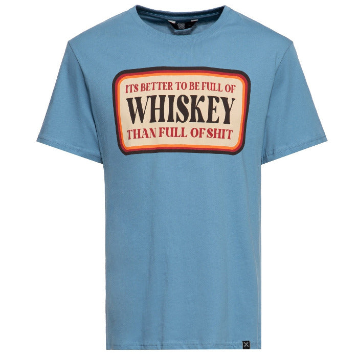 King Kerosin Herren T-Shirt Contrast Seam "Whiskey"