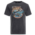 King Kerosin Herren T-Shirt Enzym Acidwash "Street Fire"
