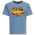 King Kerosin Herren T-Shirt Oilwashed "Speed Freak" (sky blue)