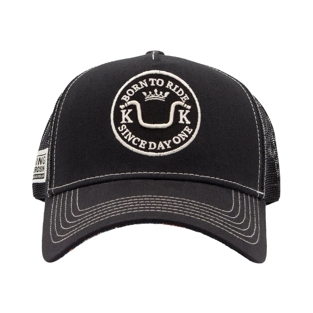 King Kerosin Herren Trucker Cap "Born to Ride" in Black