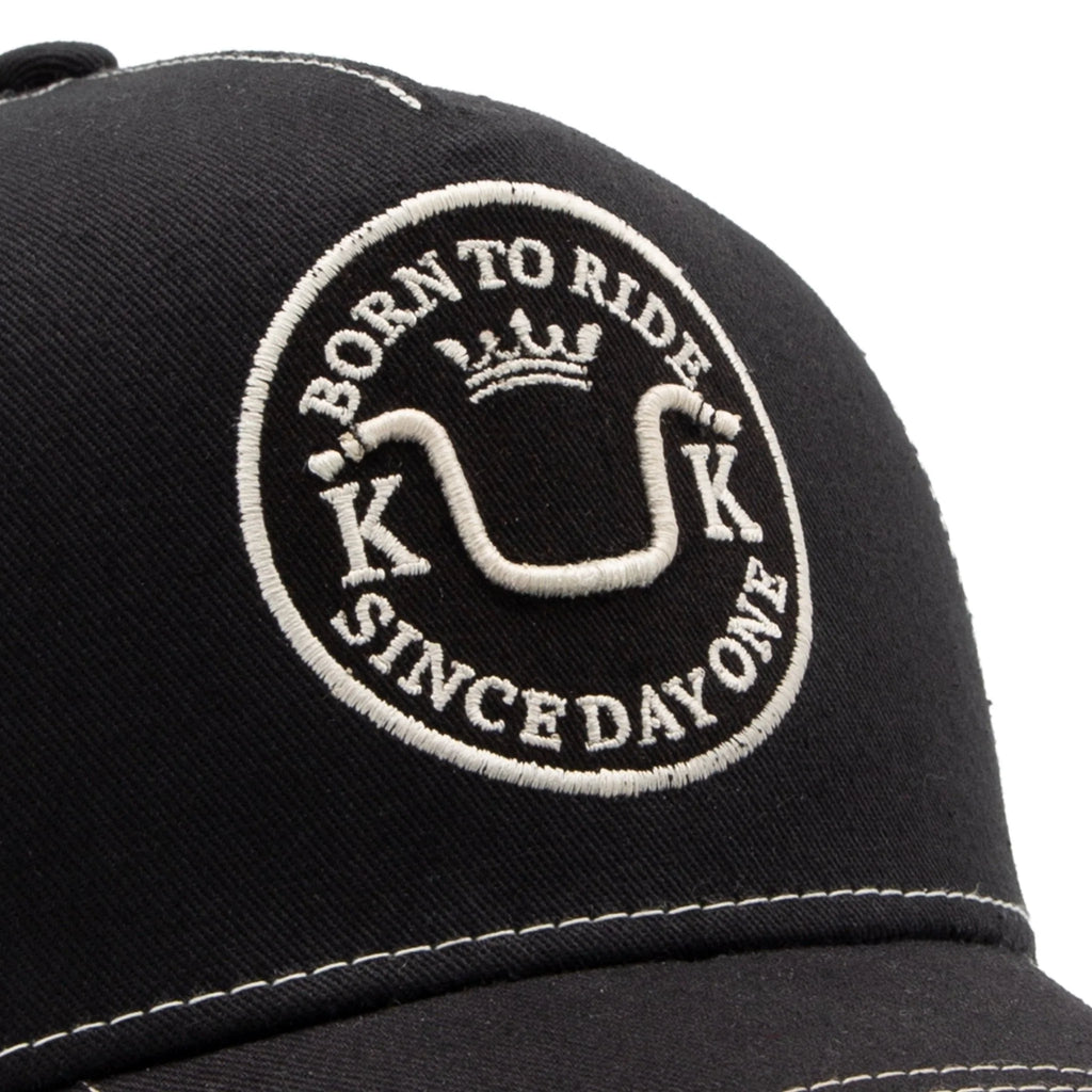 King Kerosin Herren Trucker Cap "Born to Ride" in Black