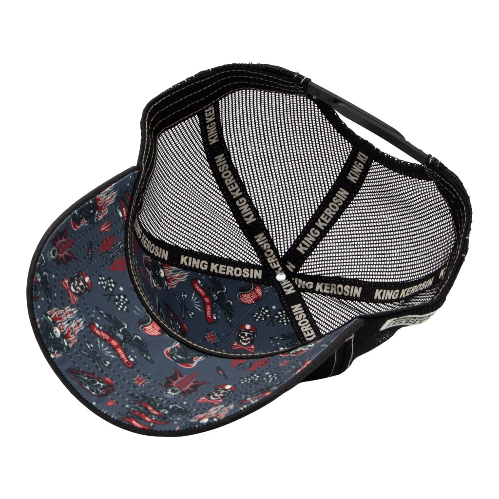 King Kerosin Herren Trucker Cap "Born to Ride" in Black