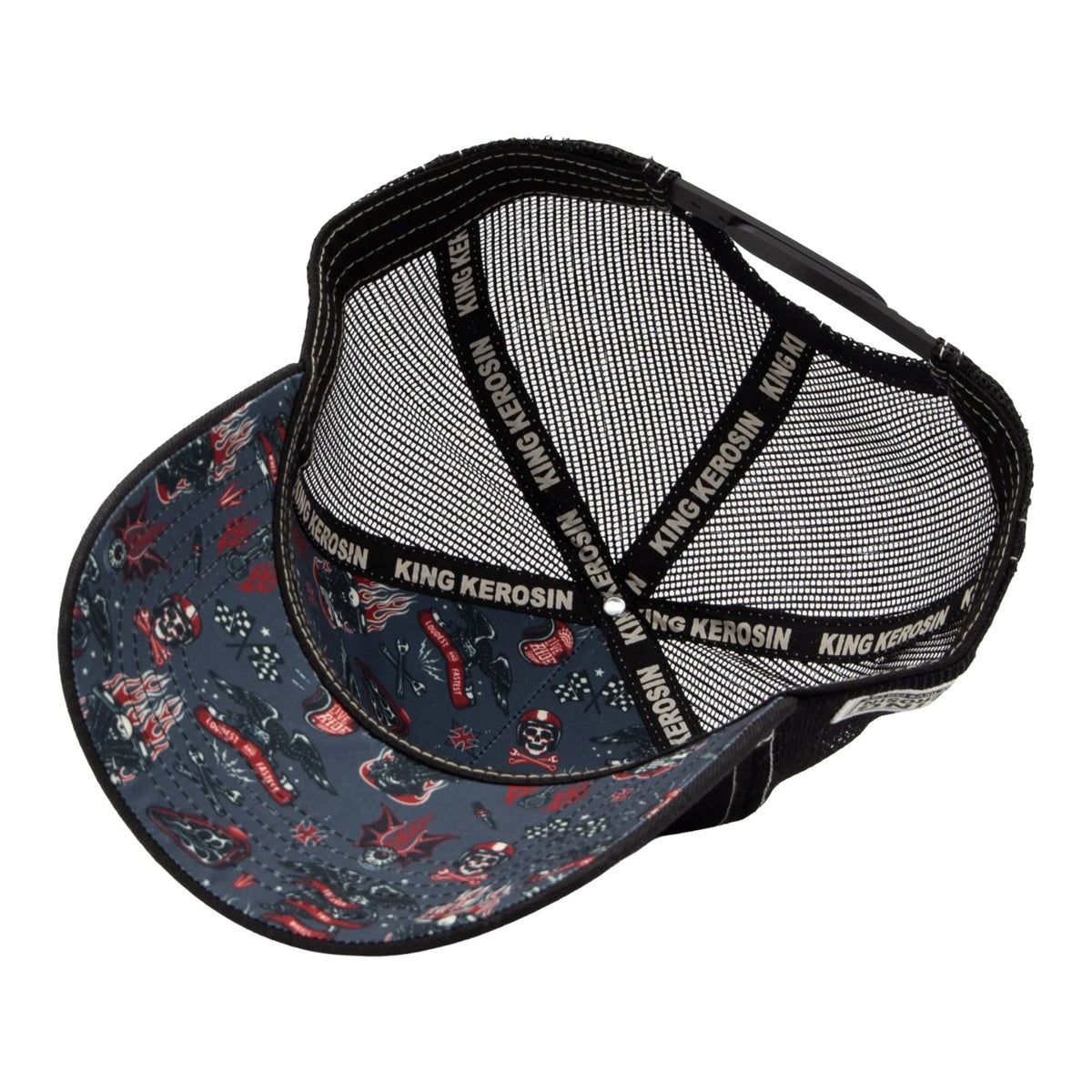 King Kerosin Herren Trucker Cap "Born to Ride" in Black