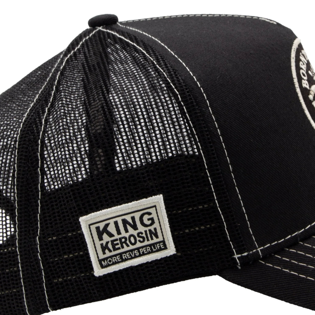 King Kerosin Herren Trucker Cap "Born to Ride" in Black