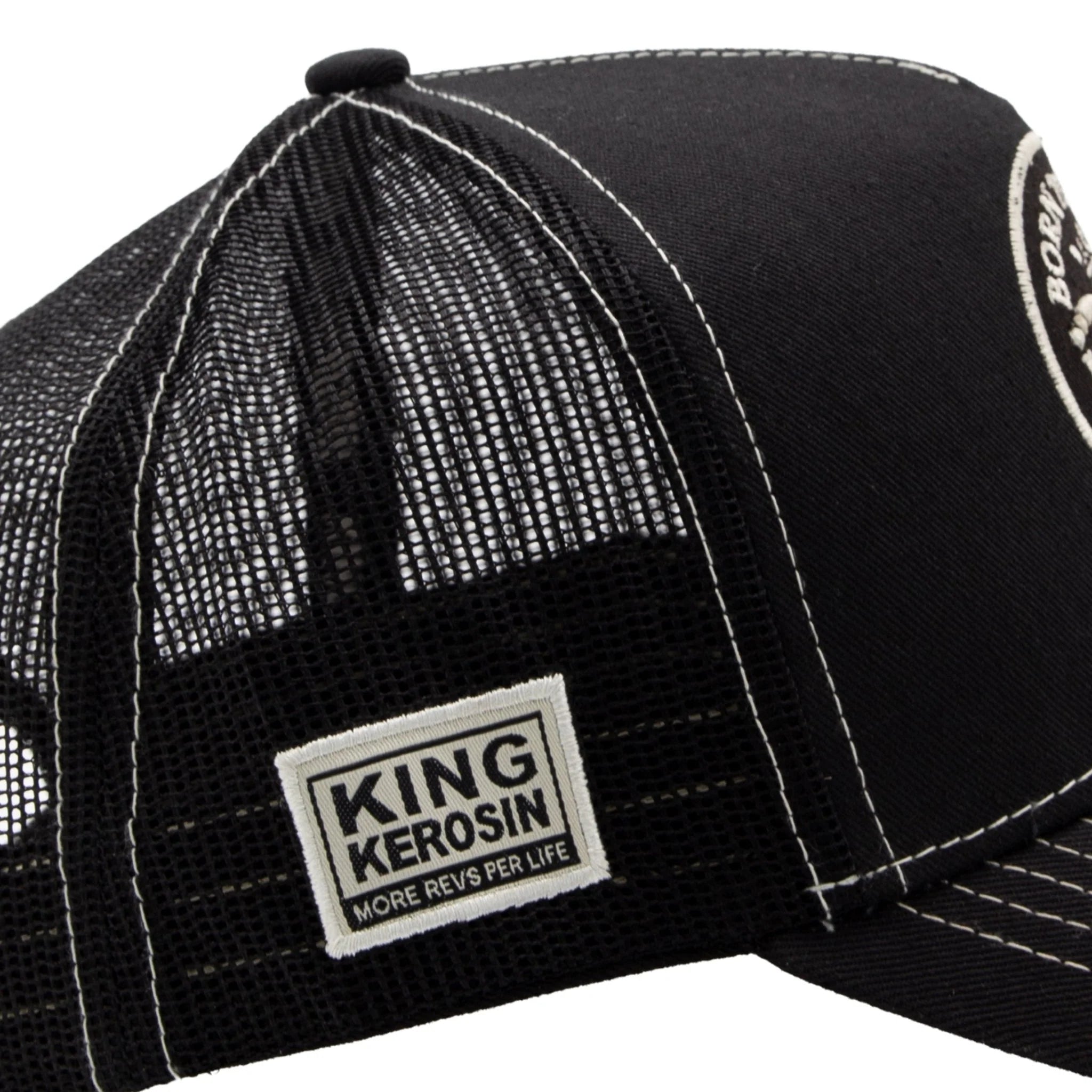 King Kerosin Herren Trucker Cap "Born to Ride" in Black
