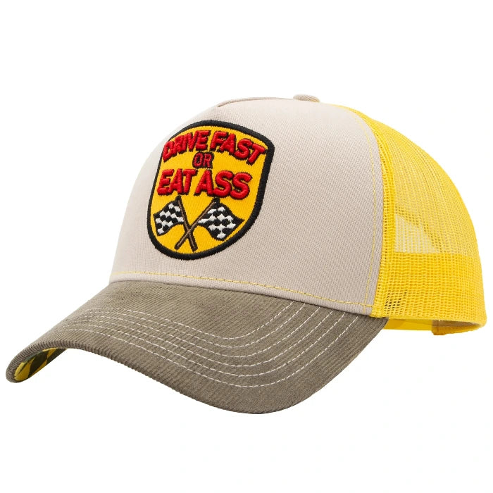 King Kerosin Herren Trucker Cap "Drive Fast" in Khaki