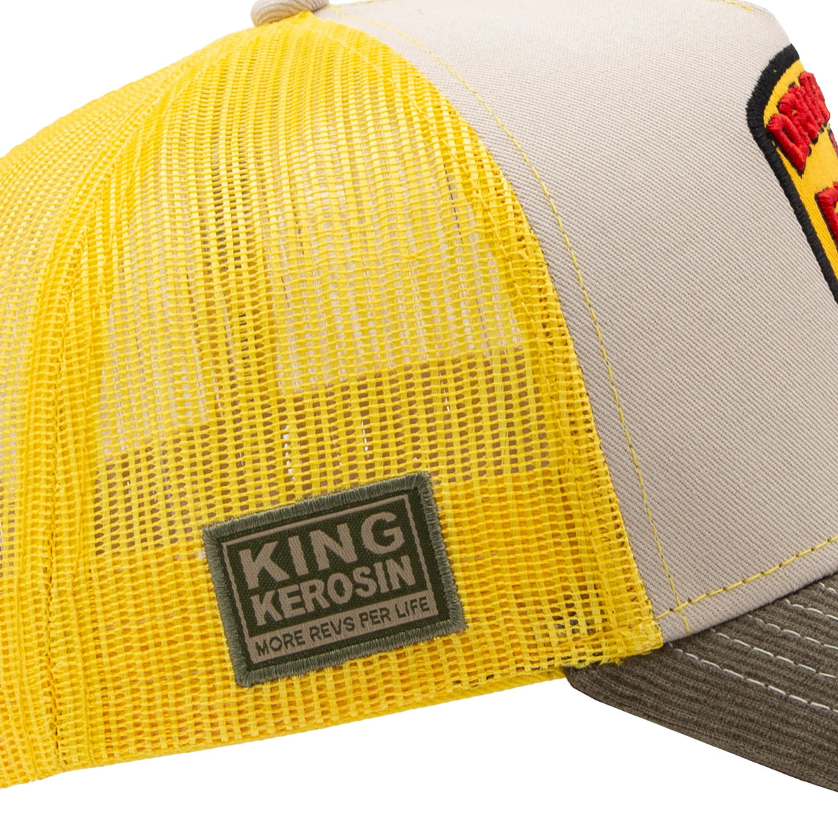 King Kerosin Herren Trucker Cap "Drive Fast" in Khaki