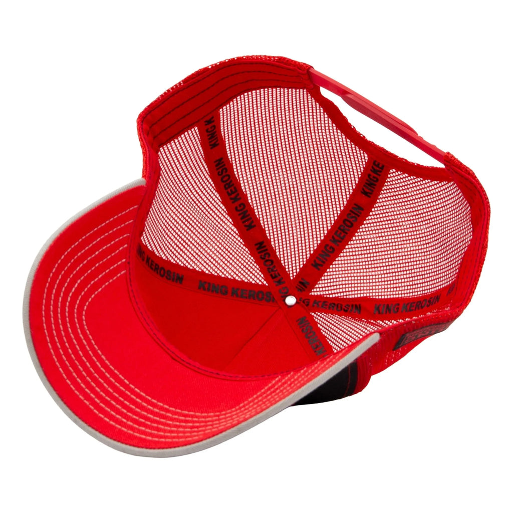 King Kerosin Herren Trucker Cap "Knucklehead" in Black & Red