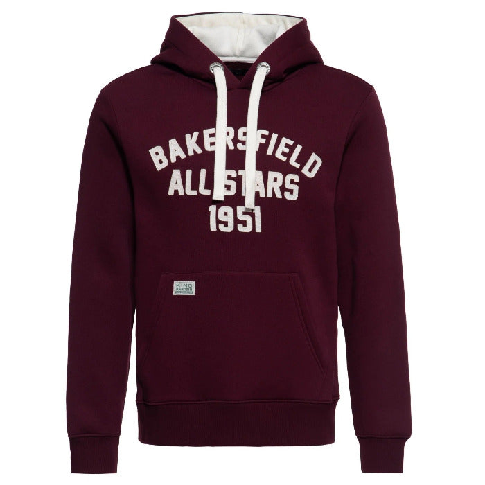 King Kerosin Kapuzenpullover 'Bakersfield All Stars' in Bordeaux