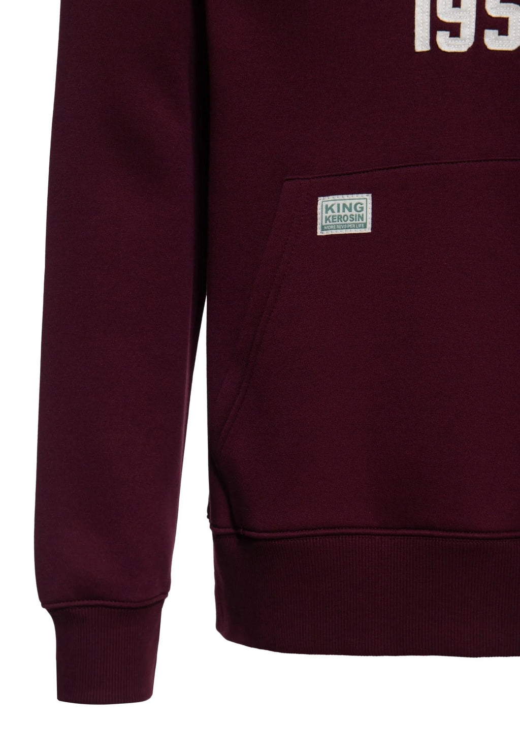 King Kerosin Kapuzenpullover 'Bakersfield All Stars' in Bordeaux