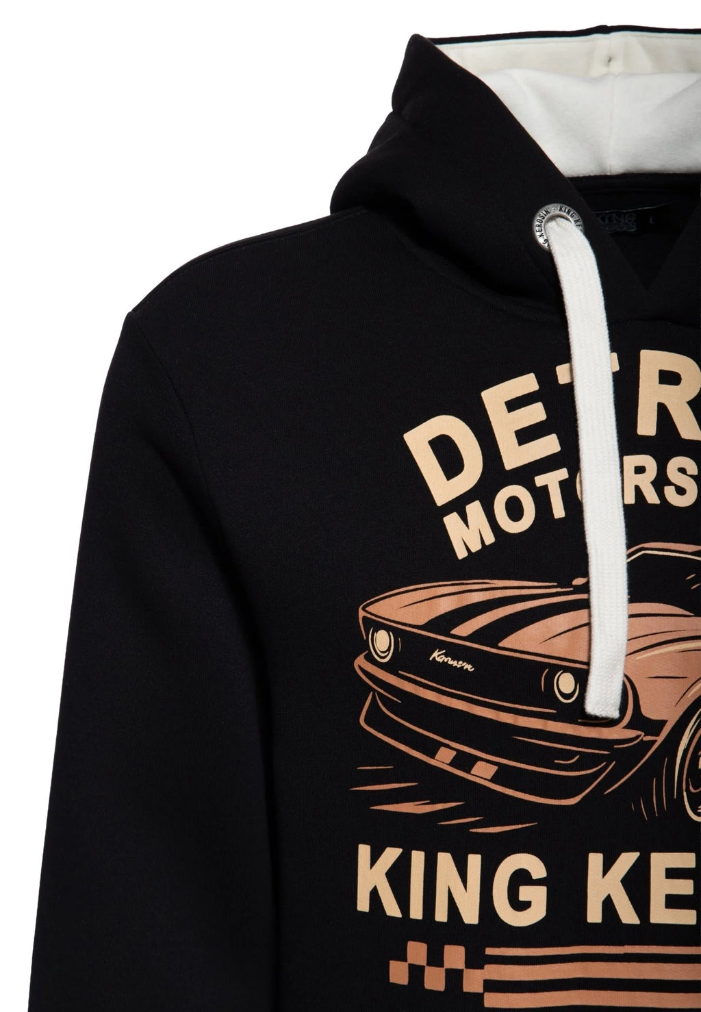 King Kerosin Kapuzenpullover 'Detroit Motorshow' in Schwarz