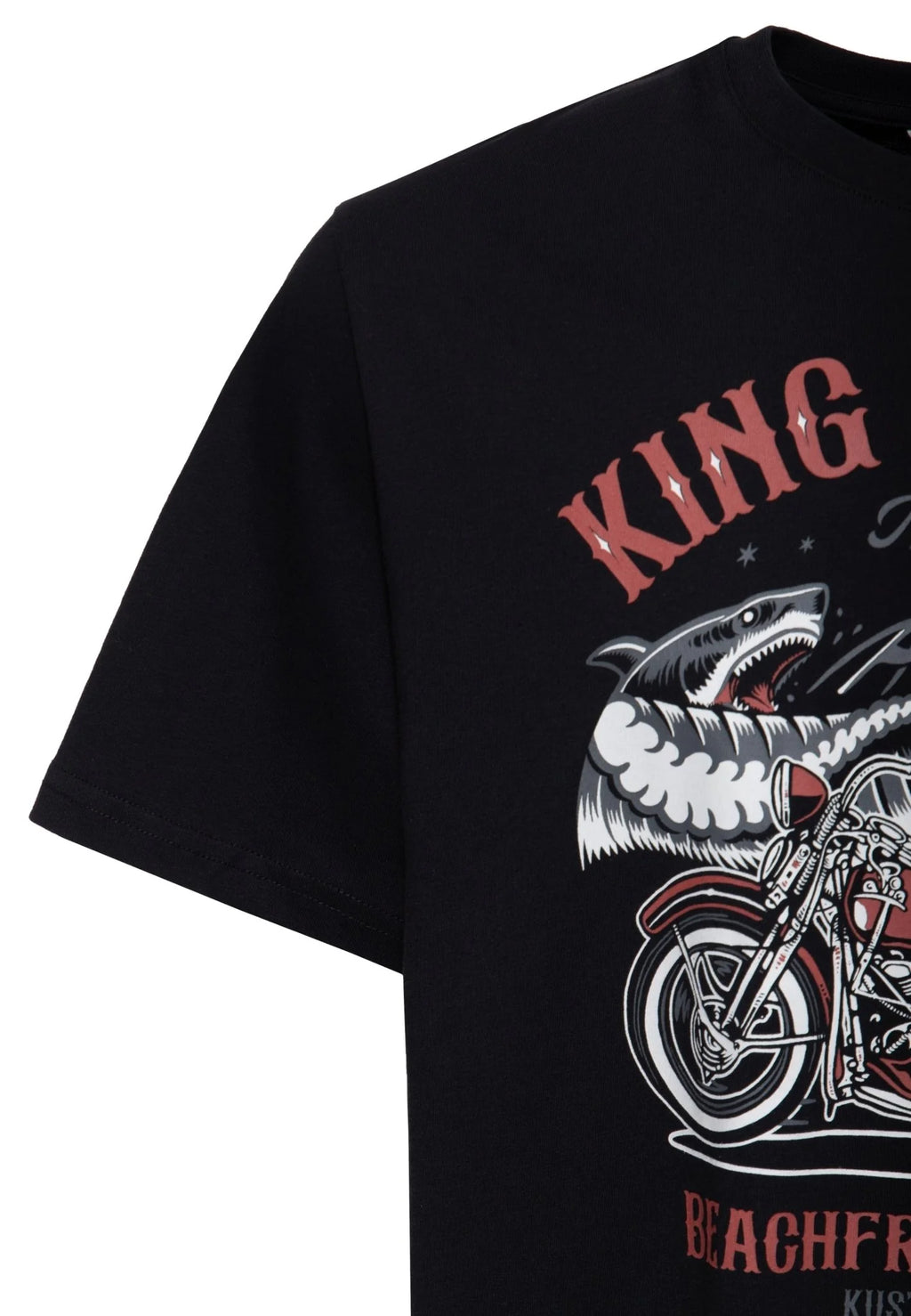 King Kerosin T-Shirt 'Beachfront riders' in Schwarz