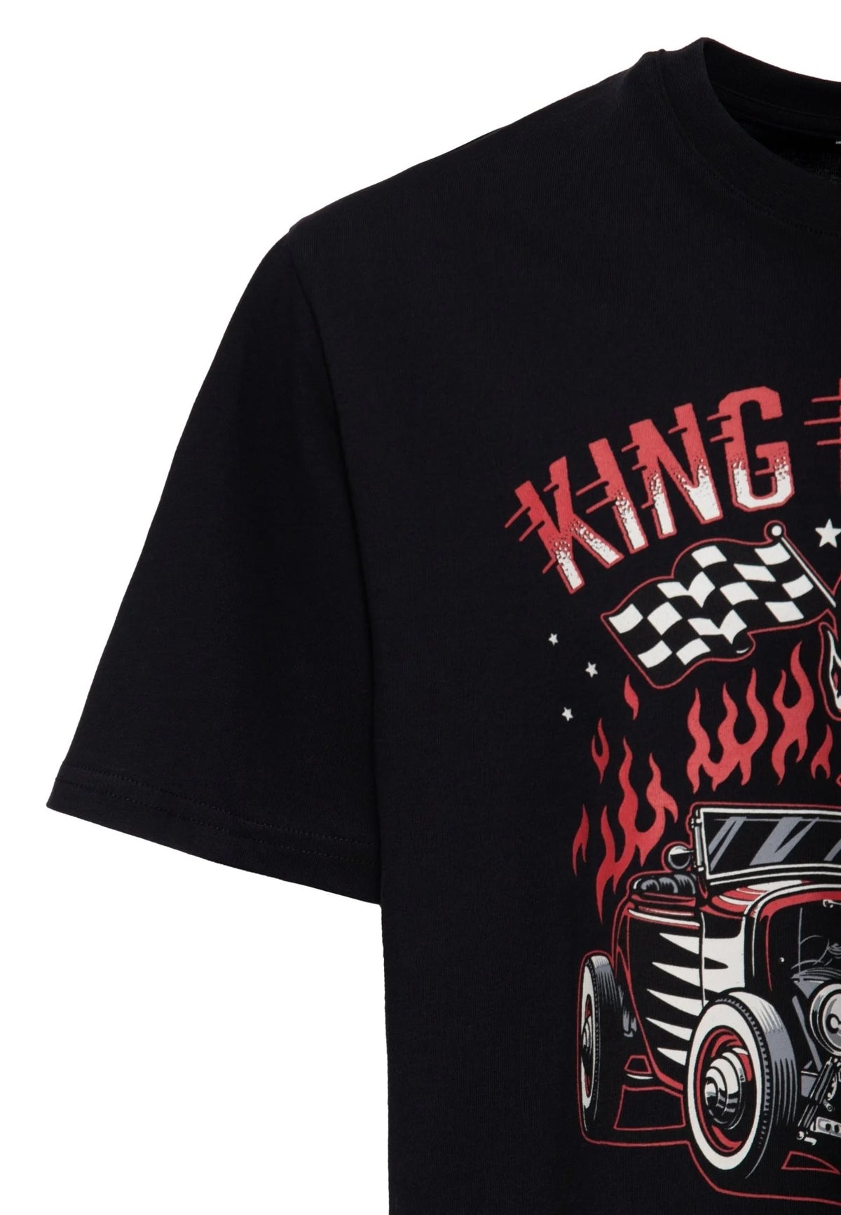 King Kerosin T-Shirt 'Dragstrip' in Schwarz