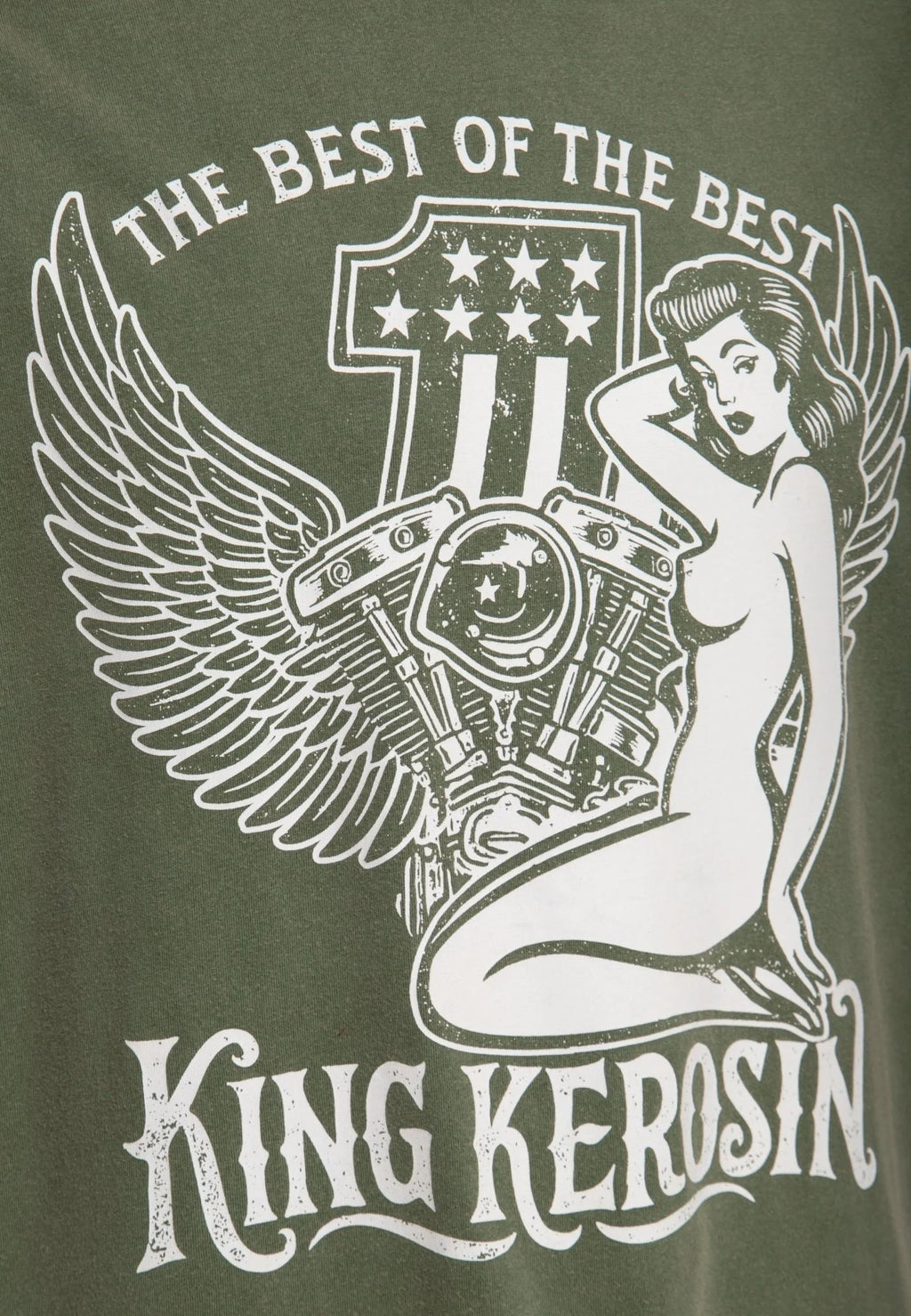 King Kerosin T-Shirt 'The Best of the Best' in Olivgrün