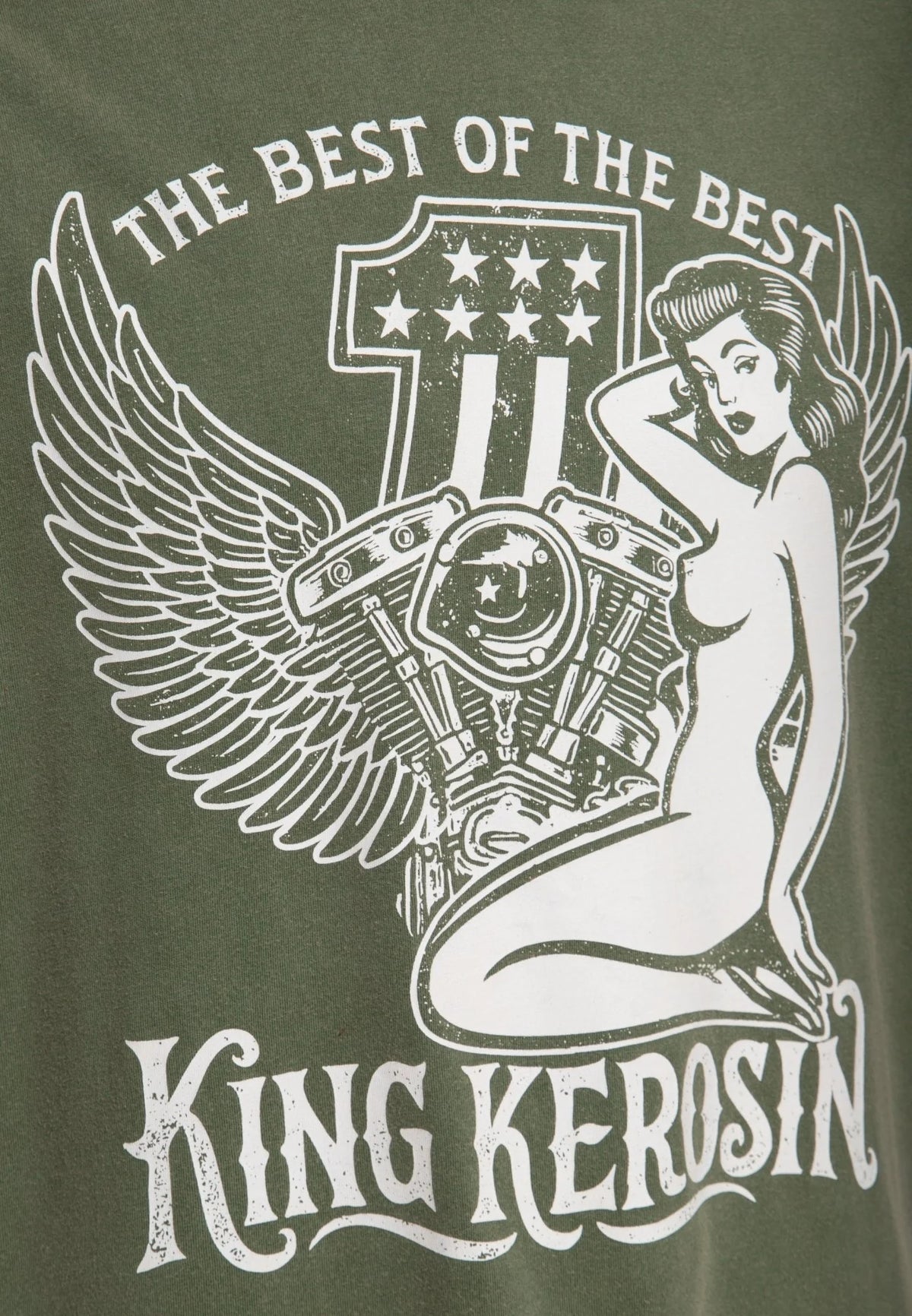King Kerosin T-Shirt 'The Best of the Best' in Olivgrün