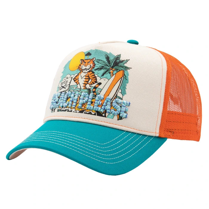 King Kerosin Trucker Cap 'Beach Please' in Mehrfarbig