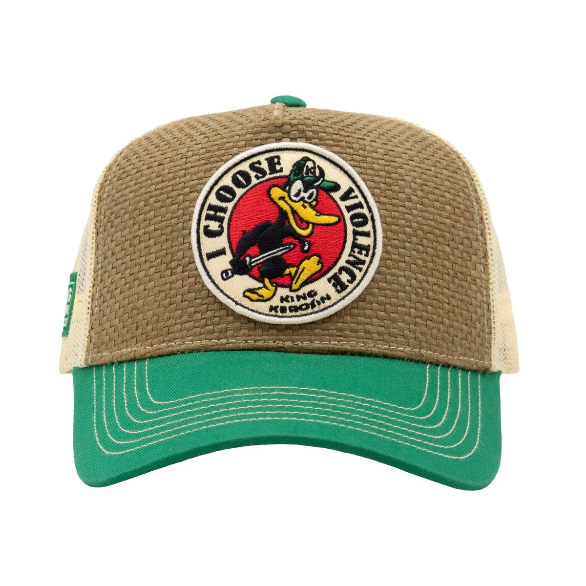 King Kerosin Trucker Cap 'I Choose Violence' in Braun