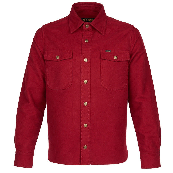 Pike Brothers 1943 CPO Shirt Moleskin dark red