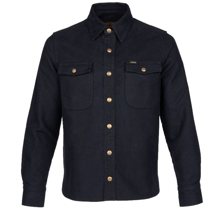 Pike Brothers 1943 CPO Shirt Moleskin sulphur black