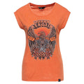 Queen Kerosin Damen T-Shirt Enzymwash "Wild & Free"