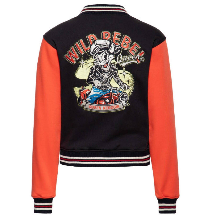 Queen Kerosin Damen College Jacket "Wild Rebel"