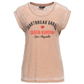 Queen Kerosin Damen Enzym Wash T-Shirt «Heartbreak Garage»