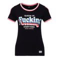 Queen Kerosin T-Shirt 'Queen Of Fucking Everything' in Scwarz