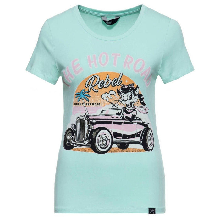 Queen Kerosin Damen T-Shirt "The Hot Road Rebel"
