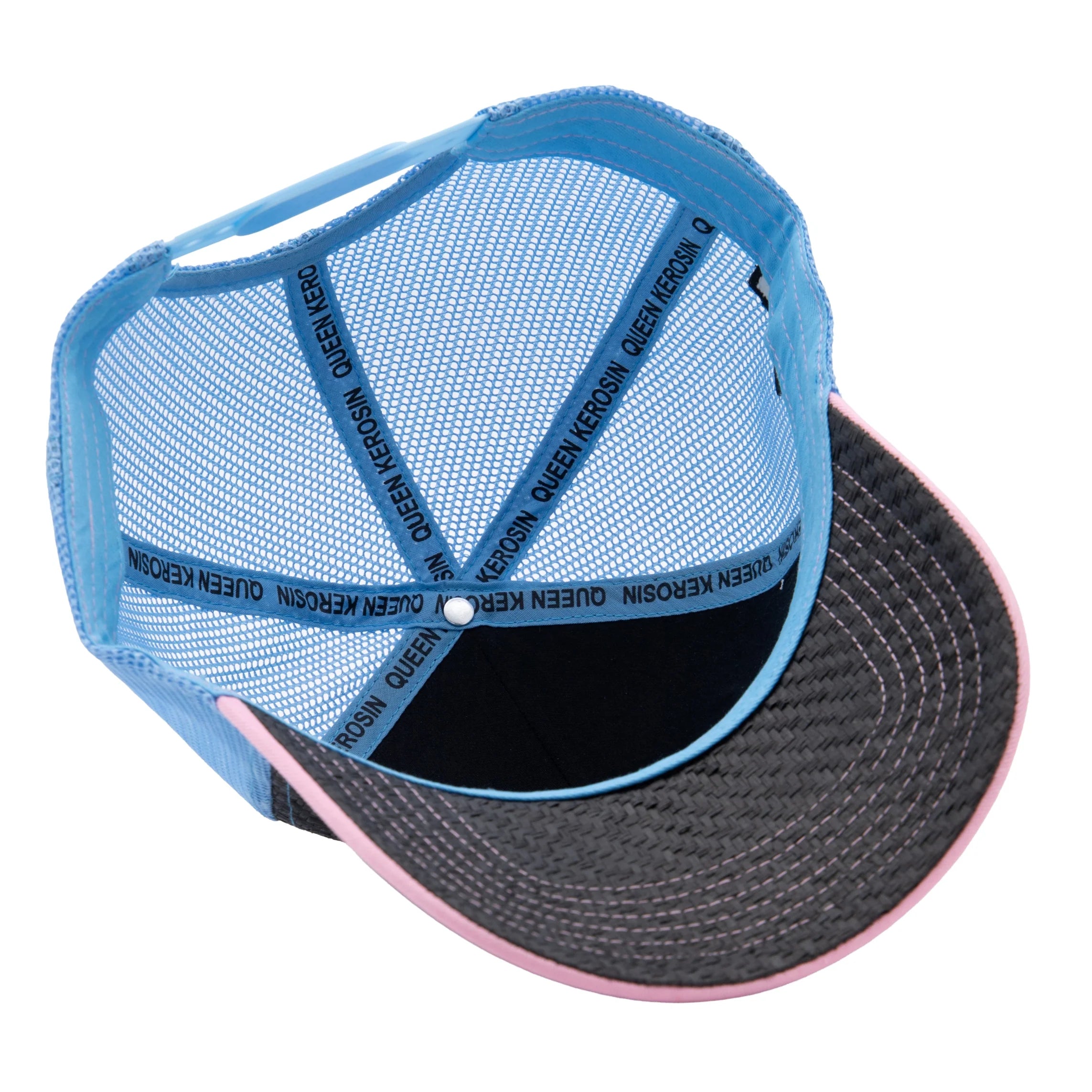 Queen Kerosin Trucker Cap 'Fuck The Fucking Rules' in Rosa