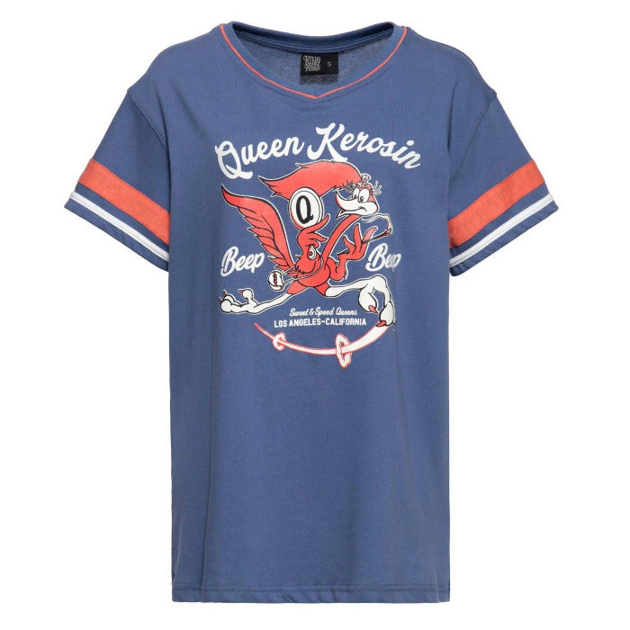 Queen Kerosin Damen College T-Shirt "Beep Beep"