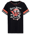 Queen Kerosin Damen College T-Shirt "Beep Beep" (schwarz)
