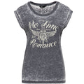 Queen Kerosin Damen ENYZM Wash Sleeveless T-Shirt "No Time"