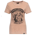 Queen Kerosin Damen Enzyme Washed T-Shirt «Hasta La Muerte»