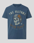 Rokker Skull B T-Shirt Men Blue