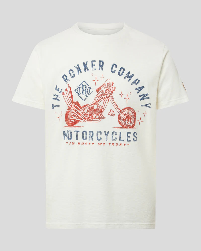 Rokker Trust B T-Shirt Men Dirt White