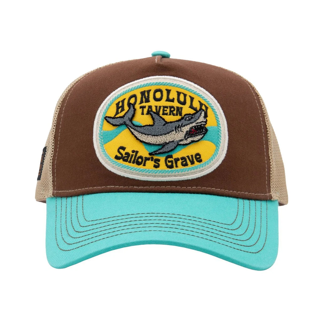 King Kerosin Trucker Cap 'Honolulu Tavern' in Braun